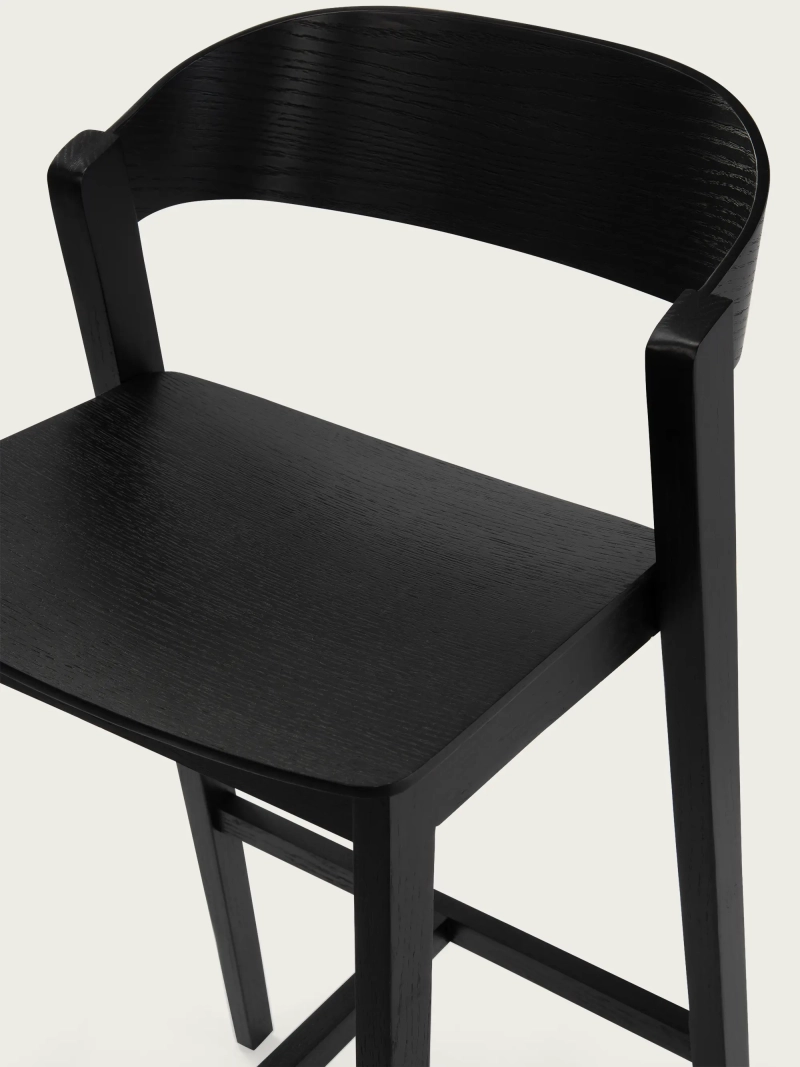 stool Scandinavian high in oak and walnut - Soho NEST DREAM - 12