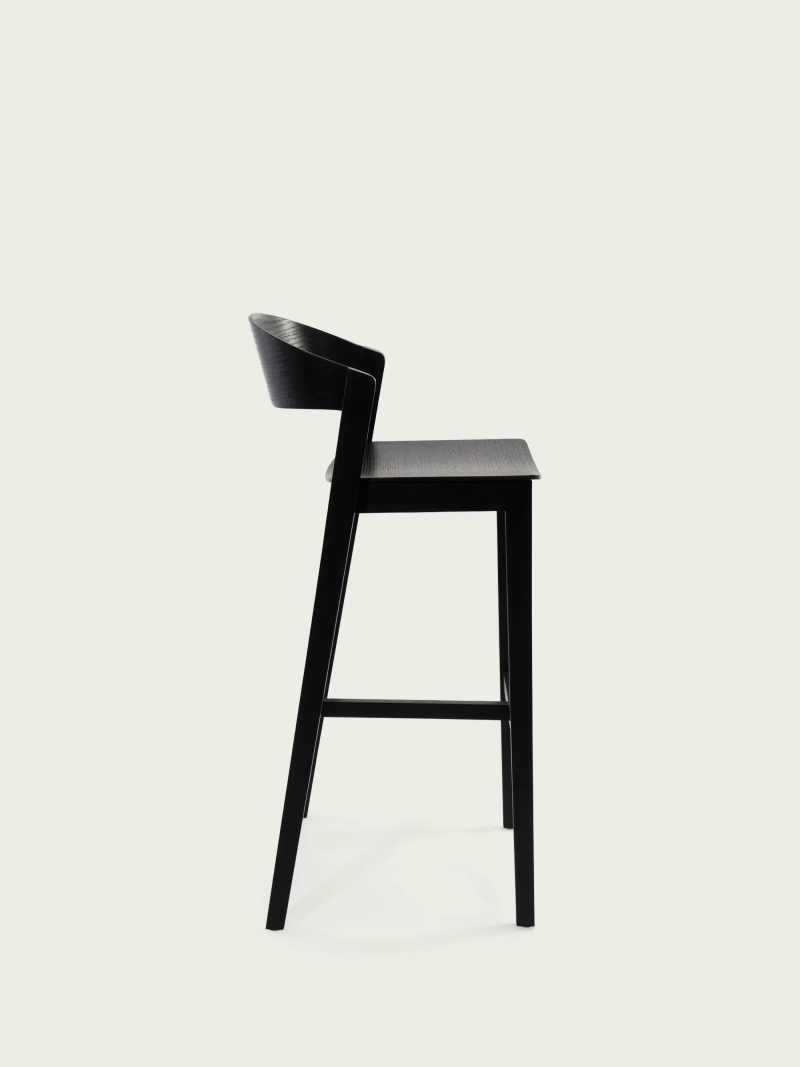 stool Scandinavian high in oak and walnut - Soho NEST DREAM - 12