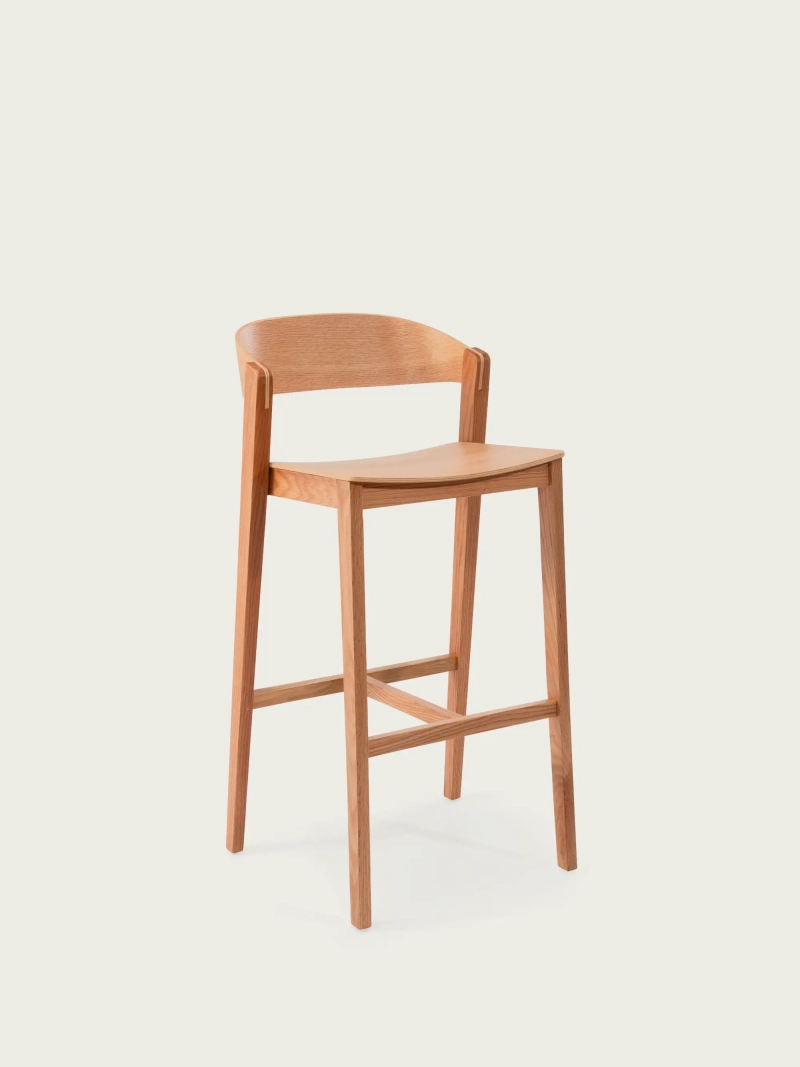 sgabello Scandinavo alto in rovere e noce - Soho NEST DREAM - 1