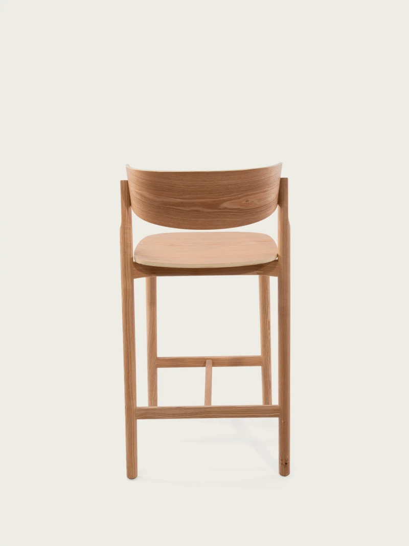 Banco de bar escandinavo em cinza natural - Notorius NEST DREAM - 9