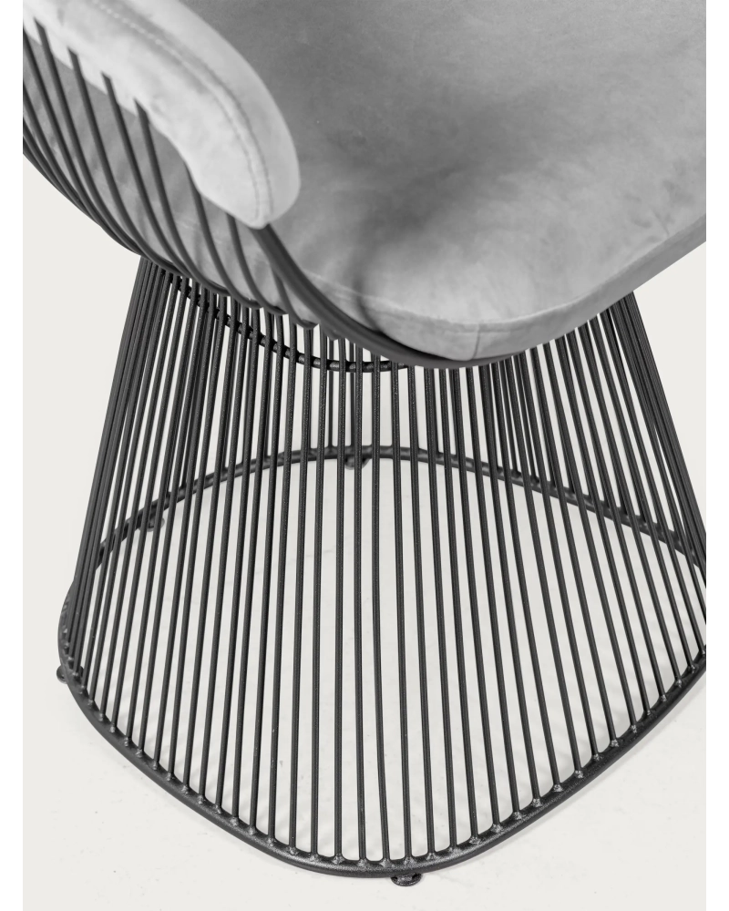 Designfåtölj klädd i sammet med stålkonstruktion - Albert NEST DREAM - 3