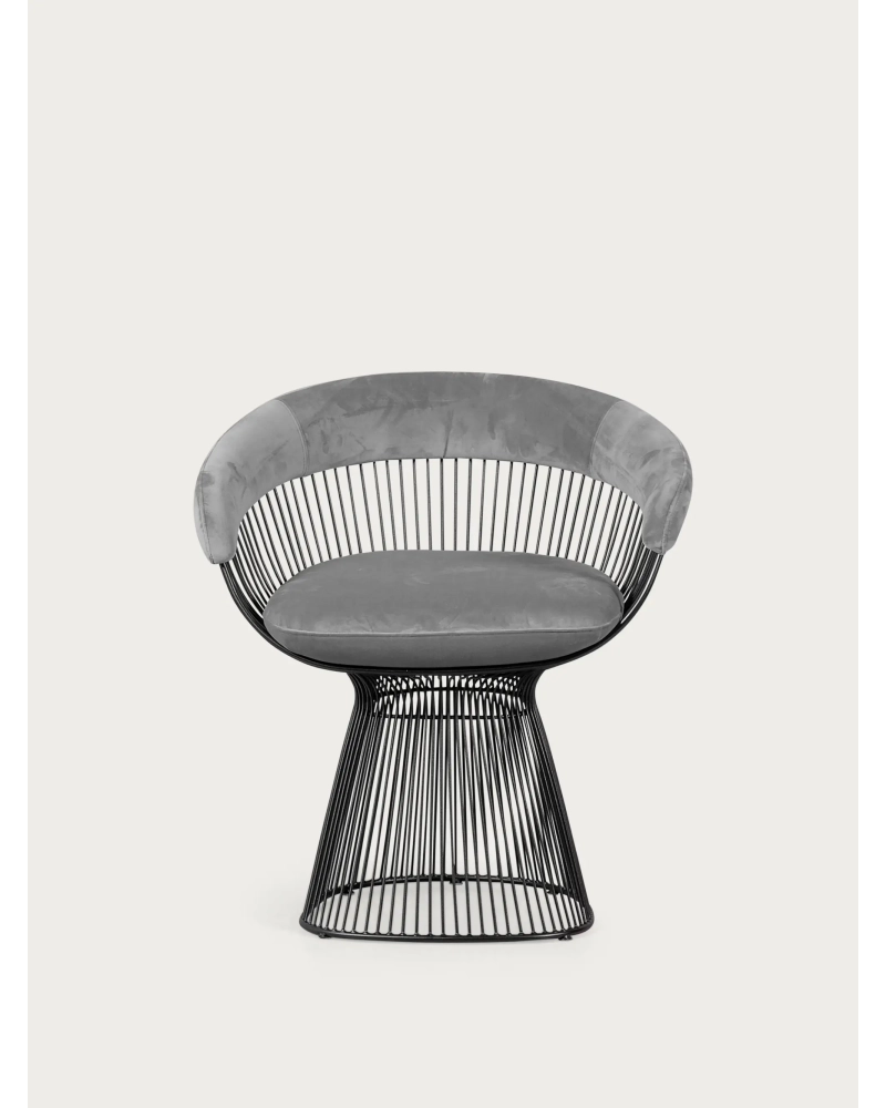 Fauteuil design en velours avec structure en acier - Albert NEST DREAM - 2