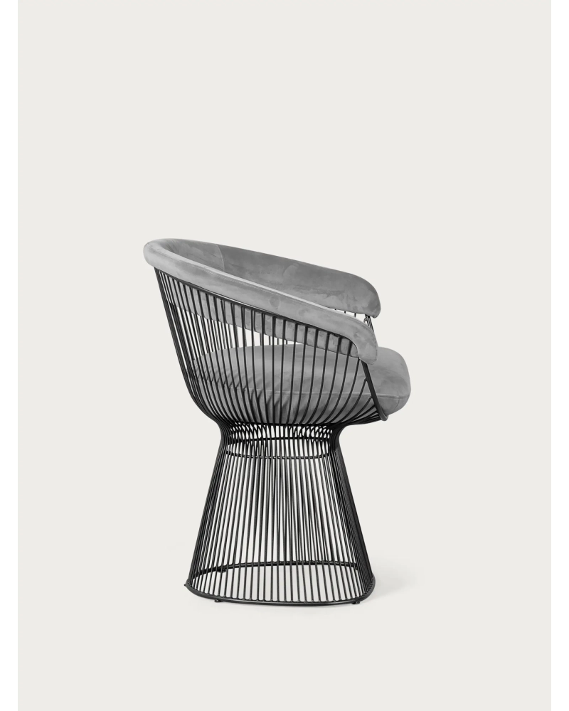 Sillón de diseño tapizado en terciopelo y estructura de acero - Albert NEST DREAM - 6
