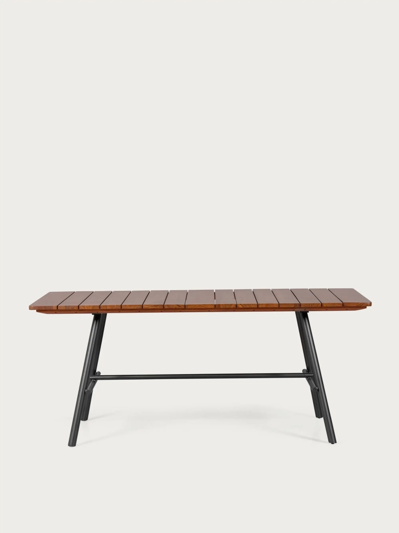 Mesa industrial de madera maciza de teca de alta gama (180x90cm) - Fare NEST DREAM - 8
