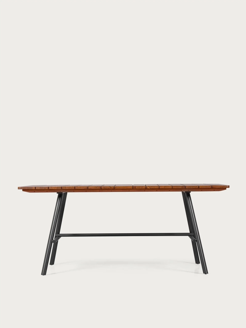 High-End Industrial Solid Teak Wood Table (180x90cm) - Fare NEST DREAM - 9