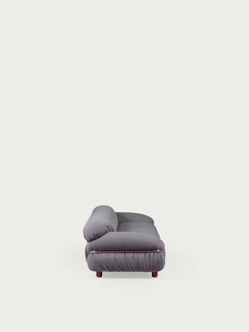 Three-seater sofa upholstered in Sherpa fabric - Olympia NEST DREAM - 1