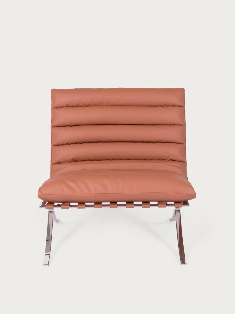 Design fauteuil in roestvrij staal en synthetisch leer - Torino NEST DREAM - 10