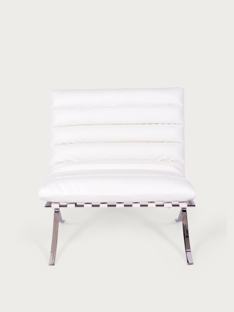 Sillón de diseño en acero inoxidable y piel sintética - Torino NEST DREAM - 17