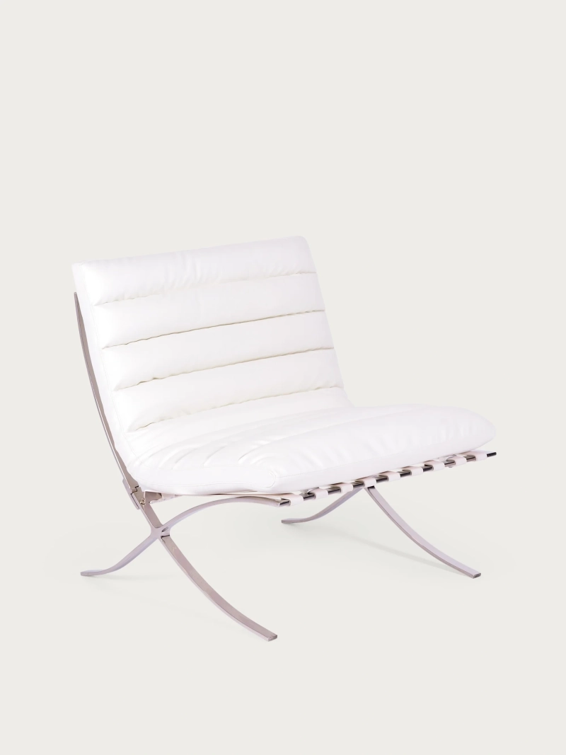 Fauteuil design en acier inoxydable et cuir synthétique - Torino NEST DREAM - 24