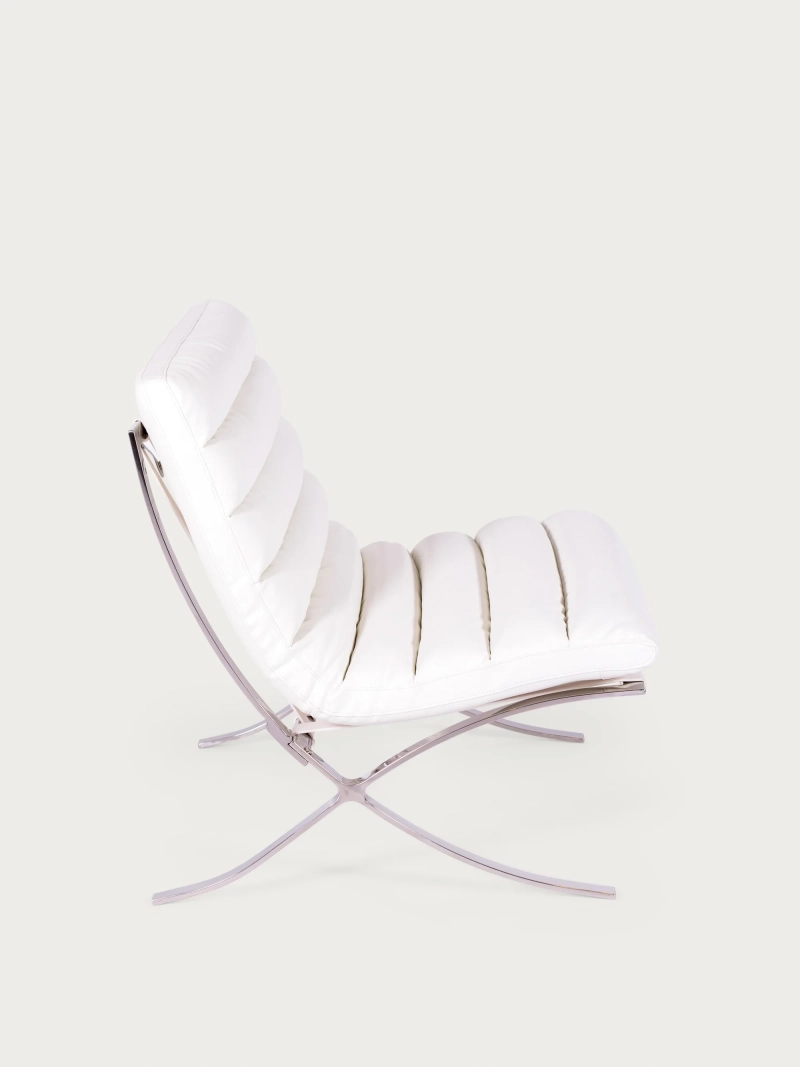 Design nojatuoli ruostumatonta terästä ja keinonahkaa - Torino NEST DREAM - 22