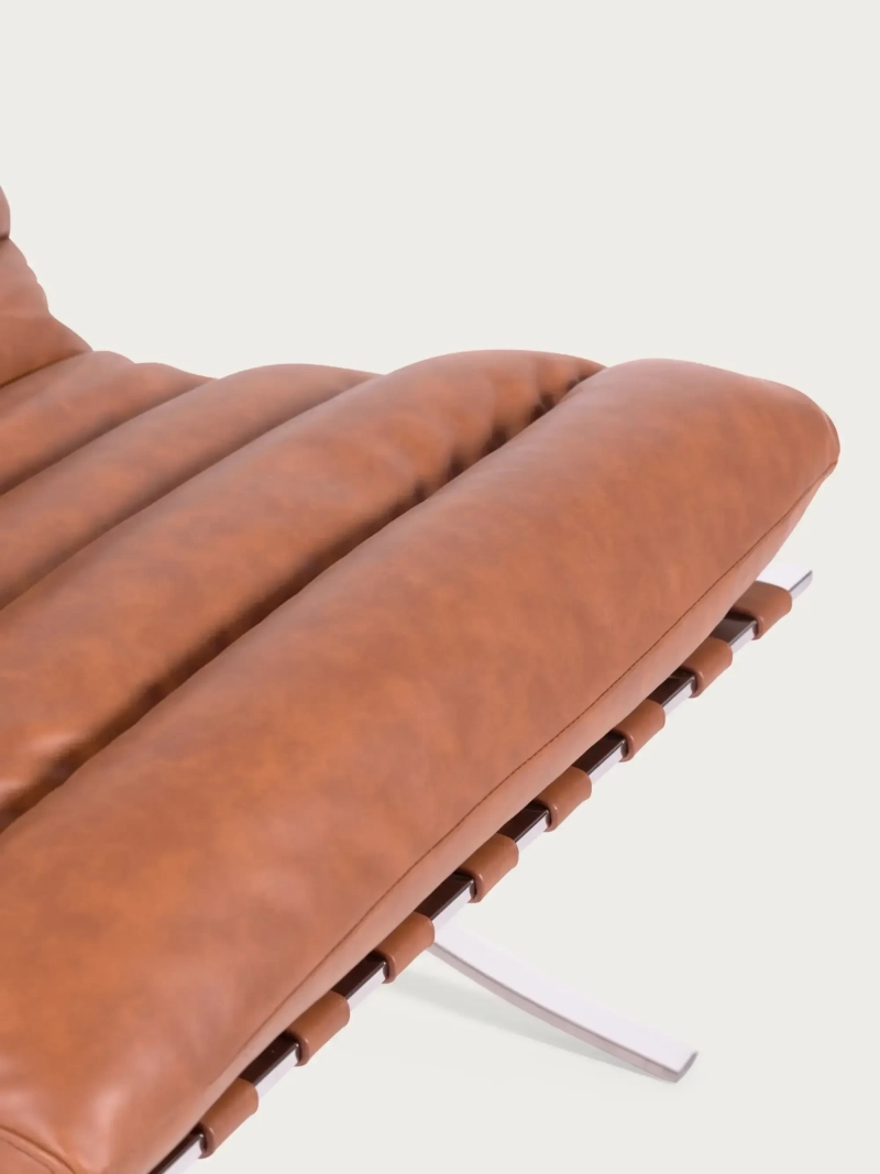 Design fauteuil in roestvrij staal en synthetisch leer - Torino NEST DREAM - 25