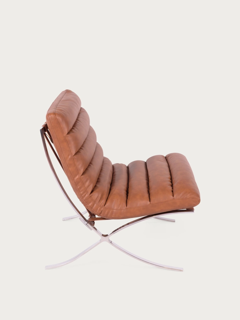 Design nojatuoli ruostumatonta terästä ja keinonahkaa - Torino NEST DREAM - 30