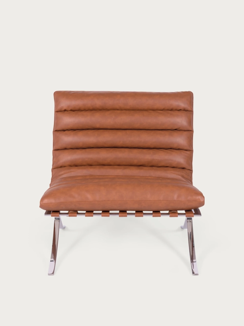 Design fauteuil in roestvrij staal en synthetisch leer - Torino NEST DREAM - 25