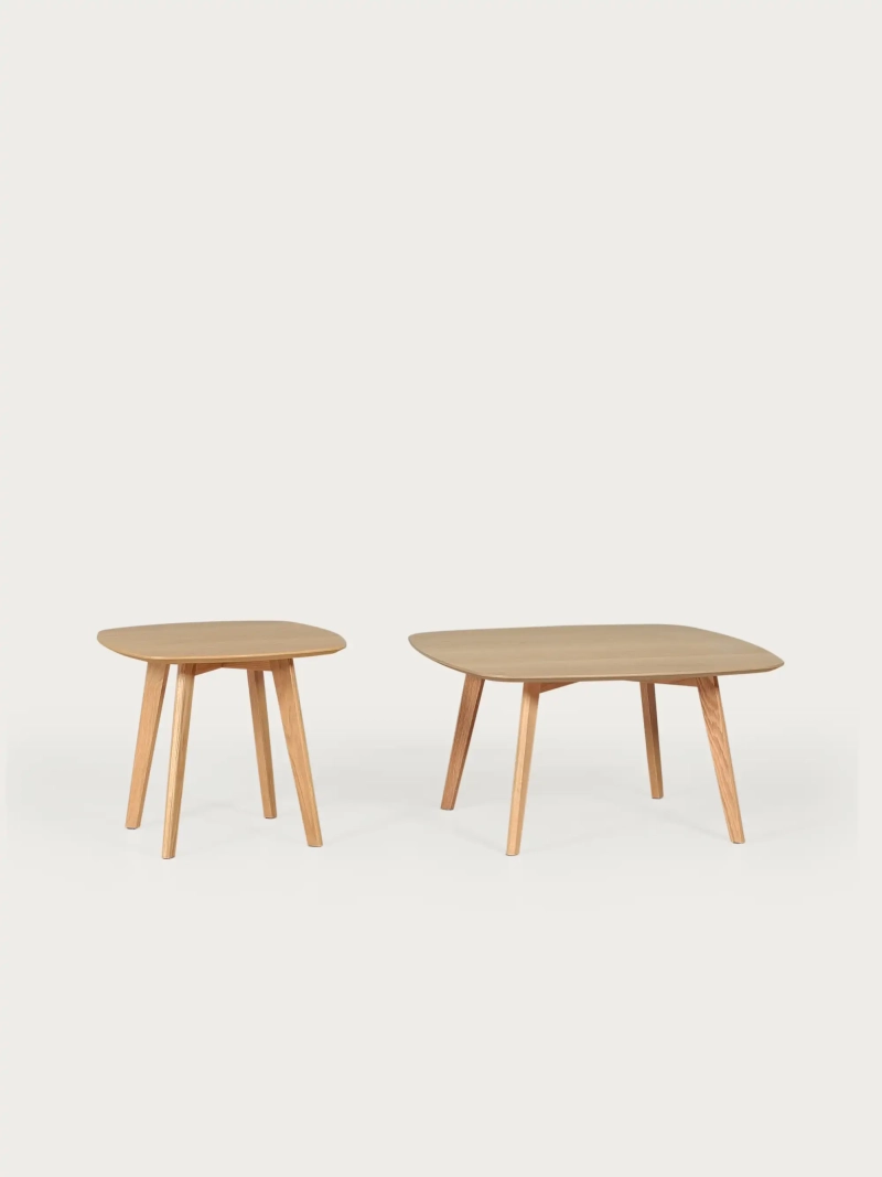 Set of Solid Oak Wood Side Tables - Northpole NEST DREAM - 1