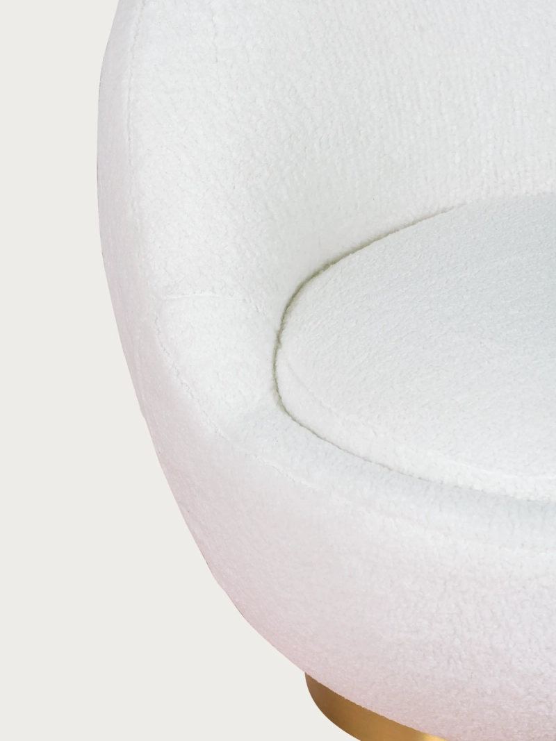 Design swivel armchair upholstered in cotton - Corsica NEST DREAM - 15