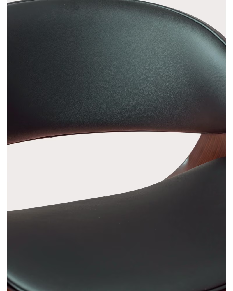 Bürosessel aus Walnussholz und Kunstlederpolster - Burrow NEST DREAM - 3