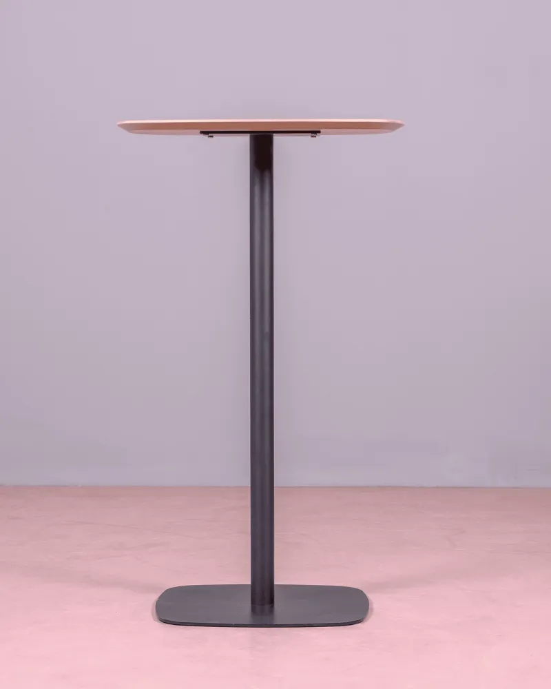 Hoge tafel voor bar in industriële stijl, 106cm hoog en 60x60cm | Geen verzendkosten