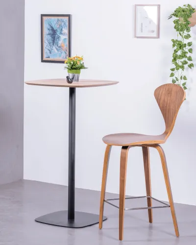 Hoher Tisch für Bar im Industriestil, 106 cm hoch und 60 x 60 cm | Kostenloser Versand