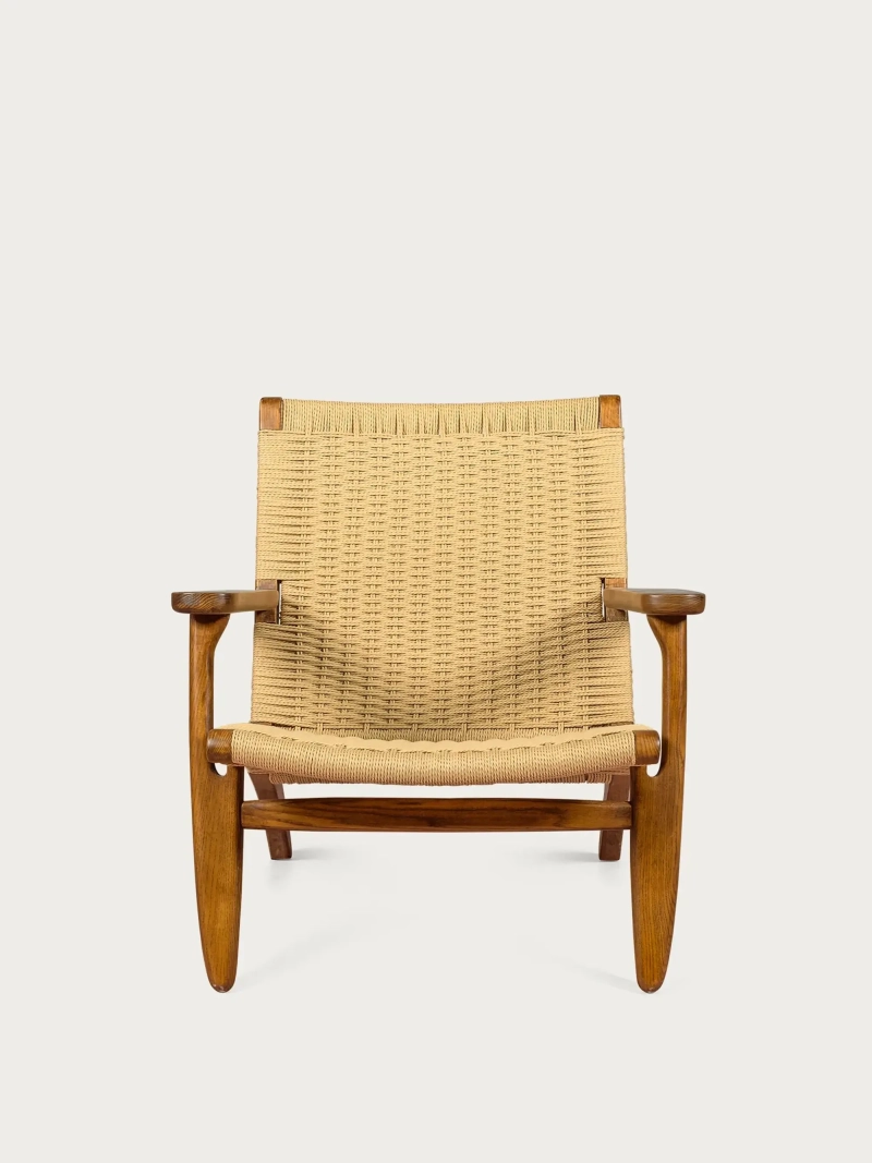 Armchair Scandinavian with armrests in walnut - Liam NEST DREAM - 2