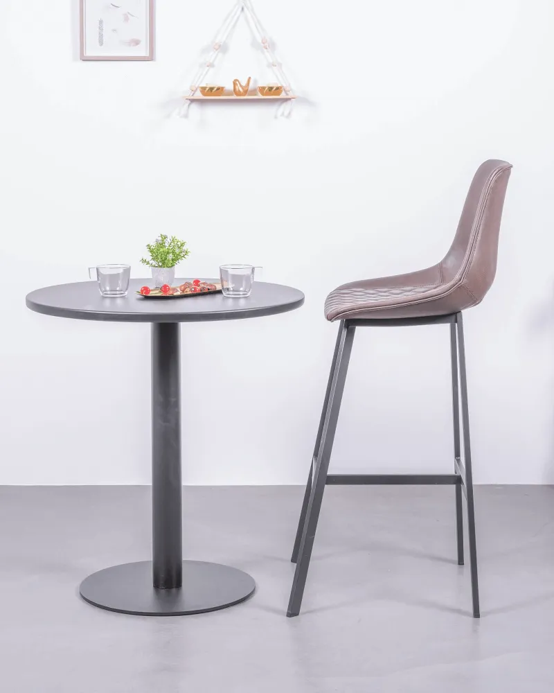 Seville high table in steel for bar or restaurant | Free shipping!