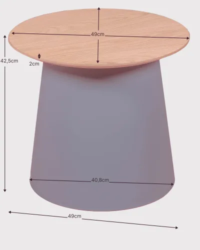 Eikenhouten Noorse bijzettafel | Scandinavisch design meubel