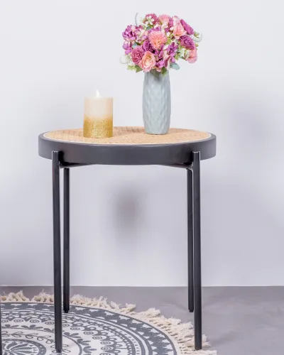 North side table in natural rattan for boho decoration | Nest Dream