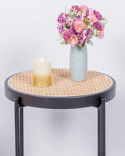 North side table in natural rattan for boho decoration | Nest Dream