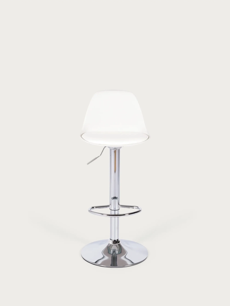 Adjustable Bar Stool with Padded Cushion and Footrest - Kansas NEST DREAM - 6