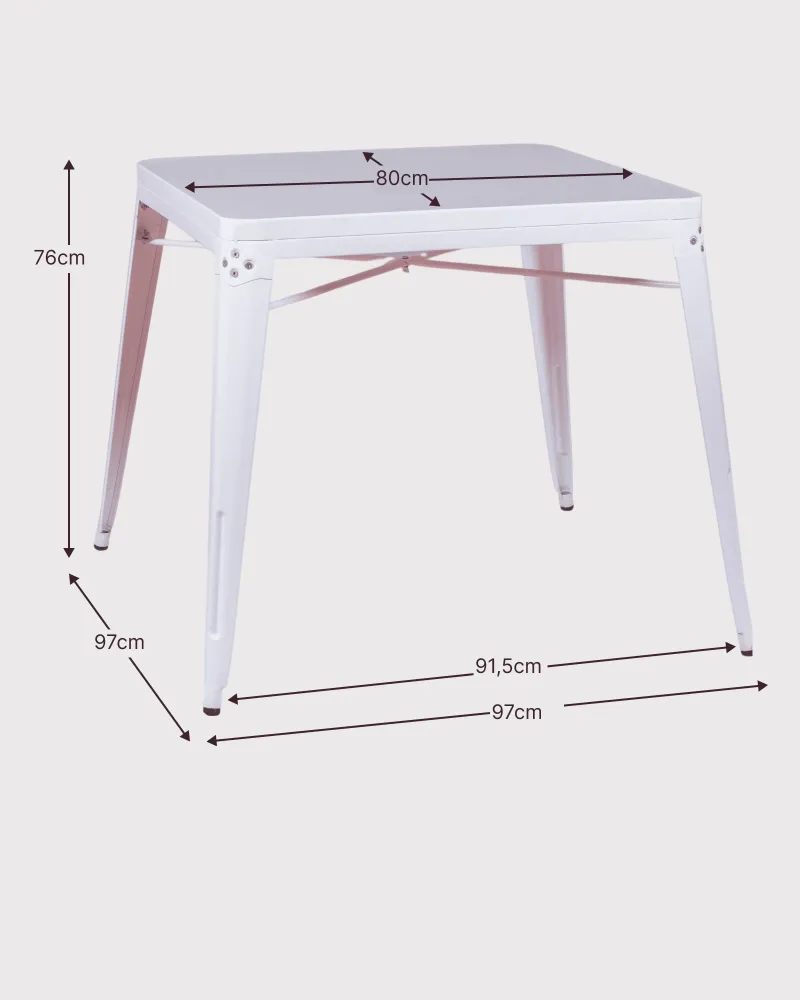 Industrieller Bistro aus Ganzmetall | Nest Dream Store