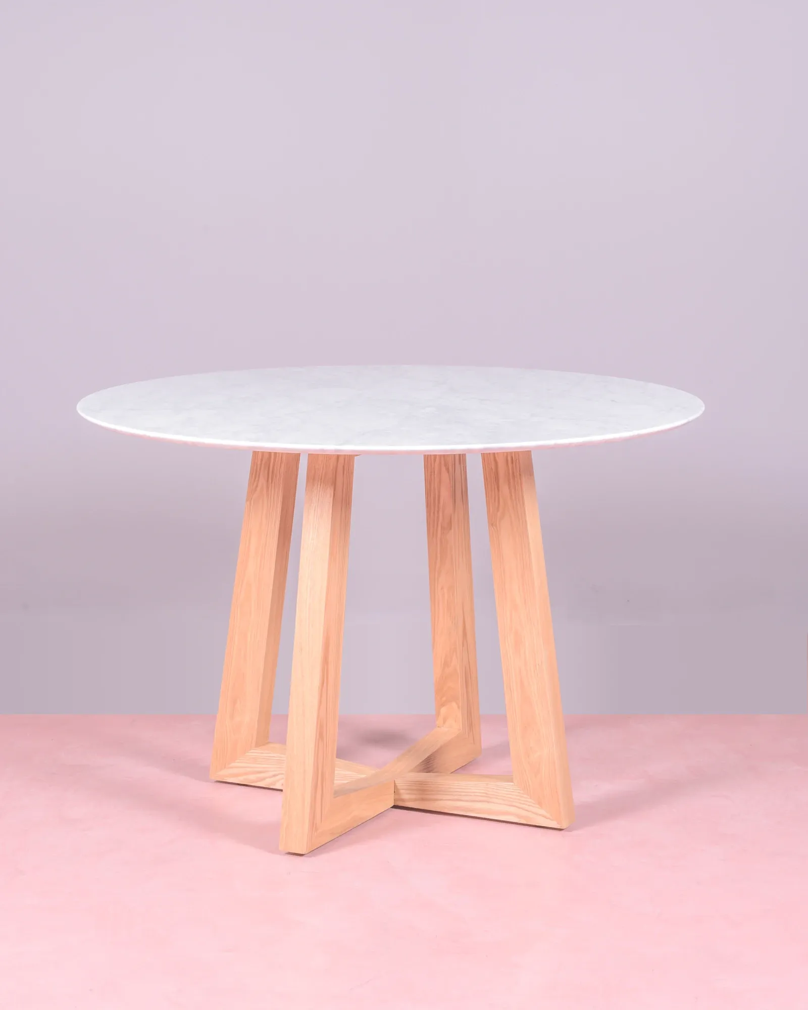 Table à manger ronde en marbre Carrara | 5 ans de garantie - Nest Dream