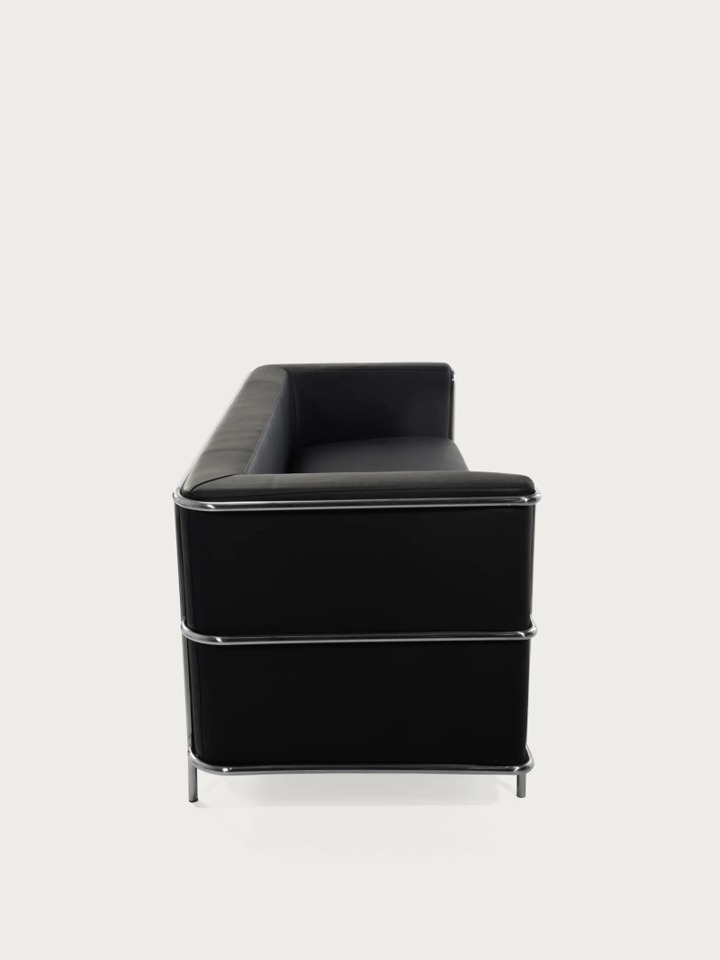 Divano a 3 posti in pelle italiana con struttura in acciaio inox - Torino NEST DREAM - 7