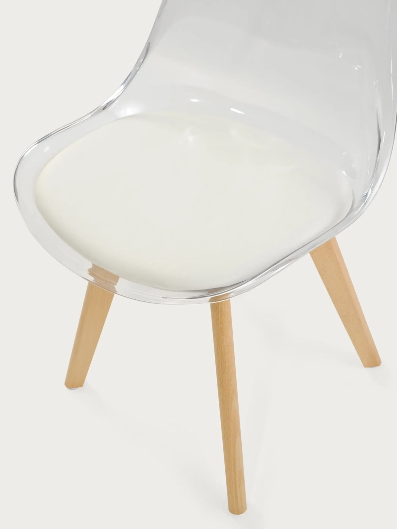 Nordic cadeira com assento e almofada transparentes - Verona NEST DREAM - 1