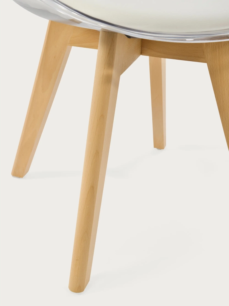 Silla nórdica con asiento transparente y cojín - Verona NEST DREAM - 1