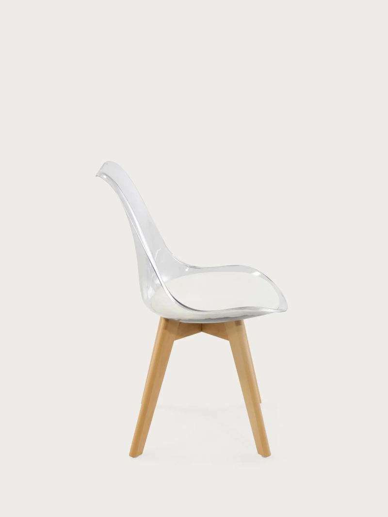 Silla nórdica con asiento transparente y cojín - Verona NEST DREAM - 1