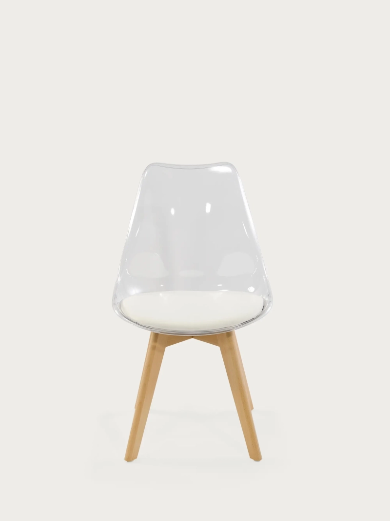 Silla nórdica con asiento transparente y cojín - Verona NEST DREAM - 1