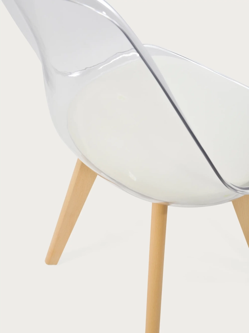 Nordic scaun cu scaun și pernă transparente - Verona NEST DREAM - 1