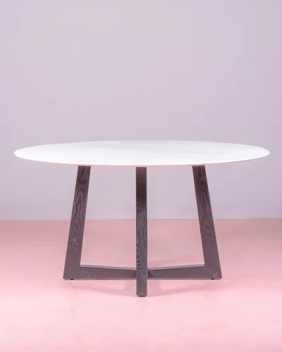 150cm round dining table in Carrara marble | Split payment