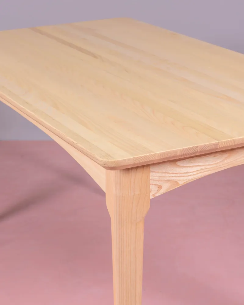 Mesa de comedor Dubli nórdica en madera de fresno | Envío gratis