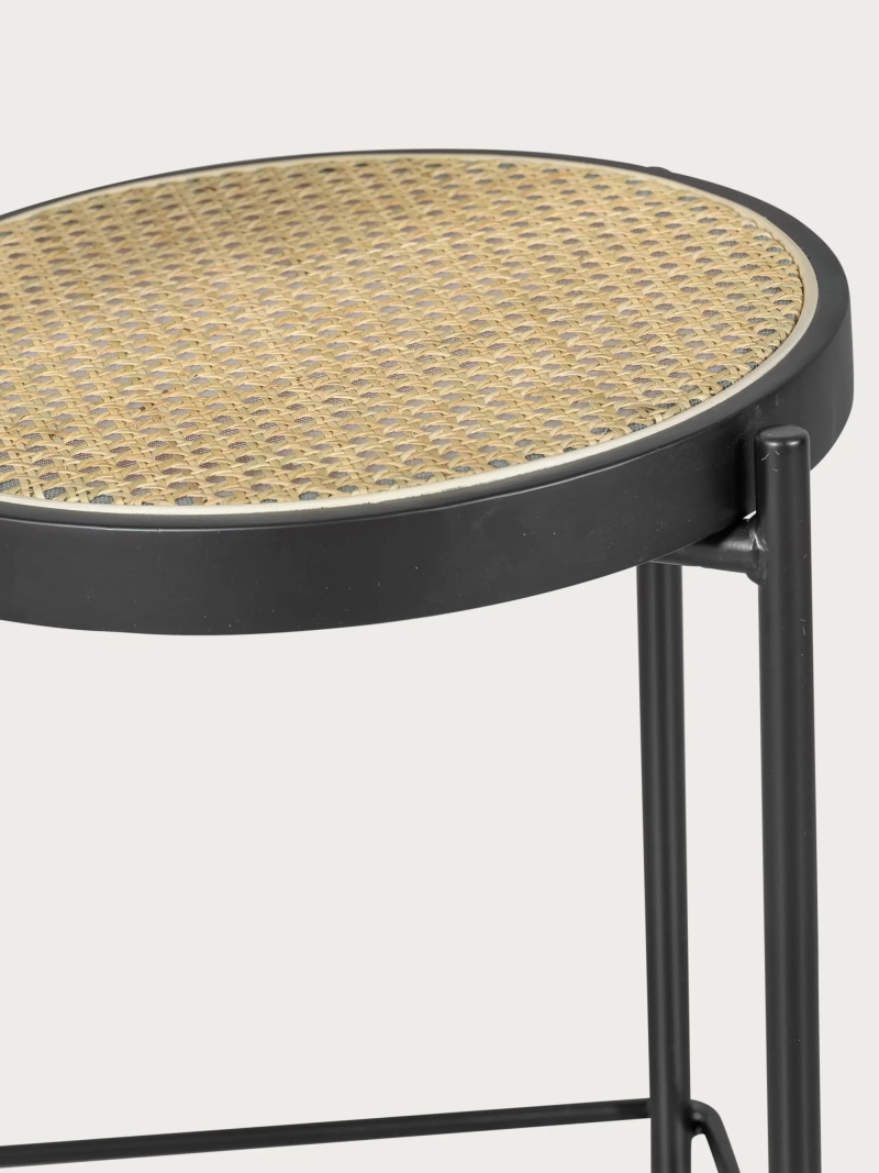 sgabello vintage dal design classico in rattan naturale (65 cm) - North NEST DREAM - 12