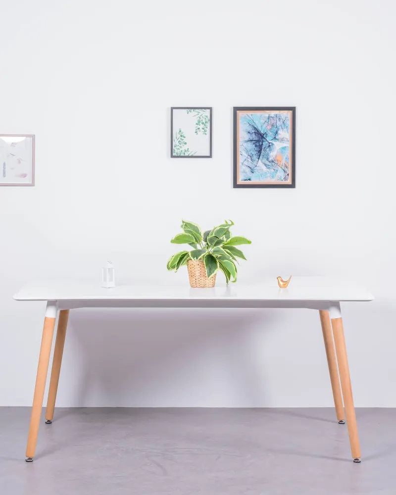 Rechthoekige eettafel van 160 cm | Scandinavisch ontwerp | Nest Dream