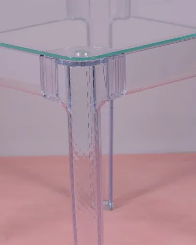 Table fantôme carrée 80cm | Tables en verre | Livraison gratuite