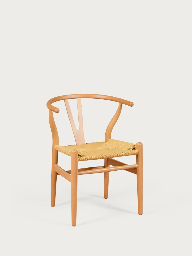 Scaun scandinav din lemn de fag natural și frânghie ecologică - Wish NEST DREAM - 1