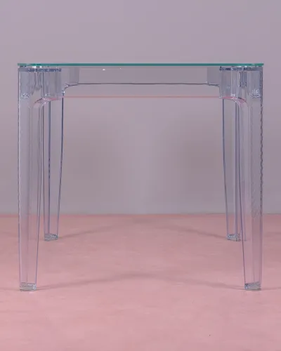 Mesa Ghost de 120cm de plástico  | Mesas de cristal | Envío gratis