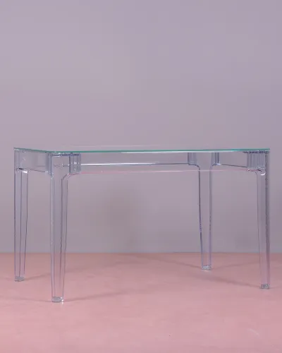 Mesa Ghost de 120cm de plástico  | Mesas de cristal | Envío gratis