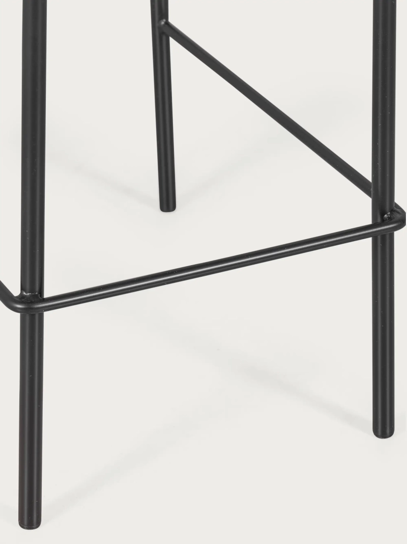 sgabello vintage dal design classico in rattan naturale (65 cm) - North NEST DREAM - 1