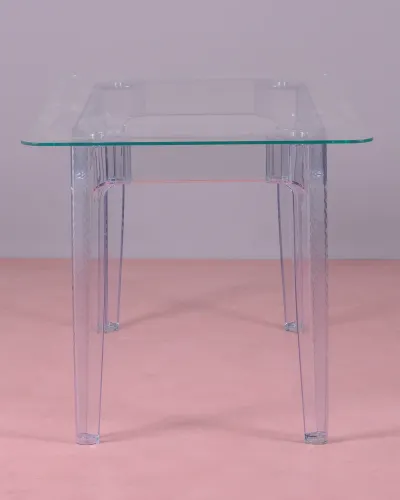 Mesa Ghost de 140cm de plástico  | Envío gratis -Mesas de cristal