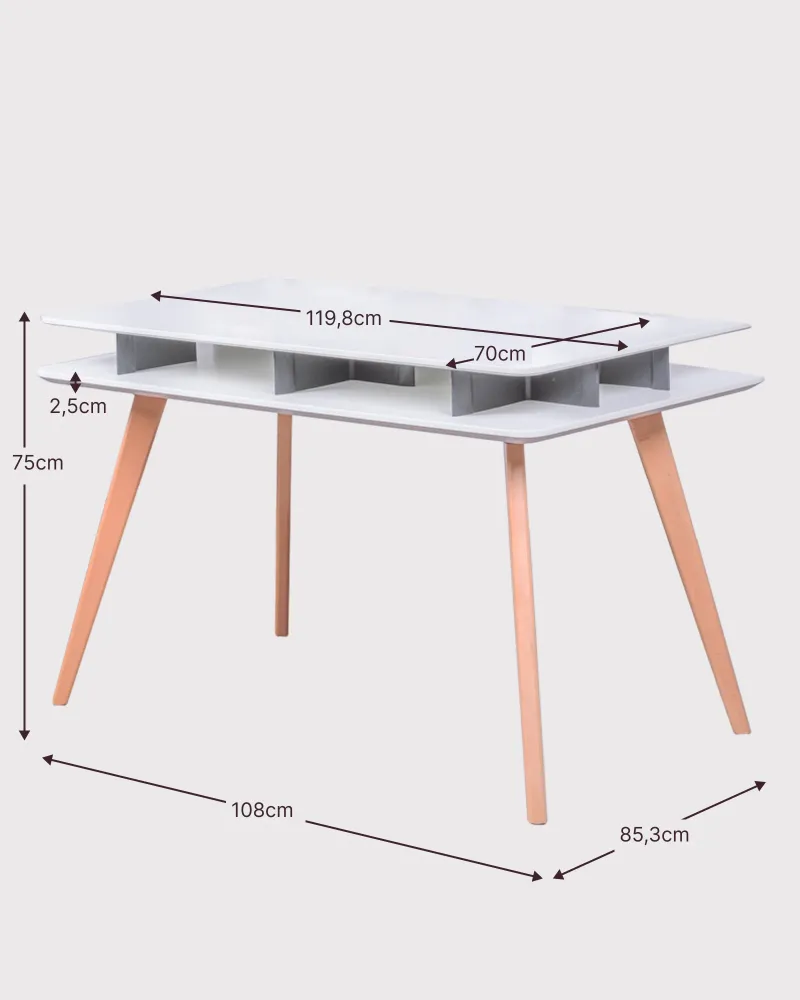 Masă de birou nordică | Design minimalist și elegant