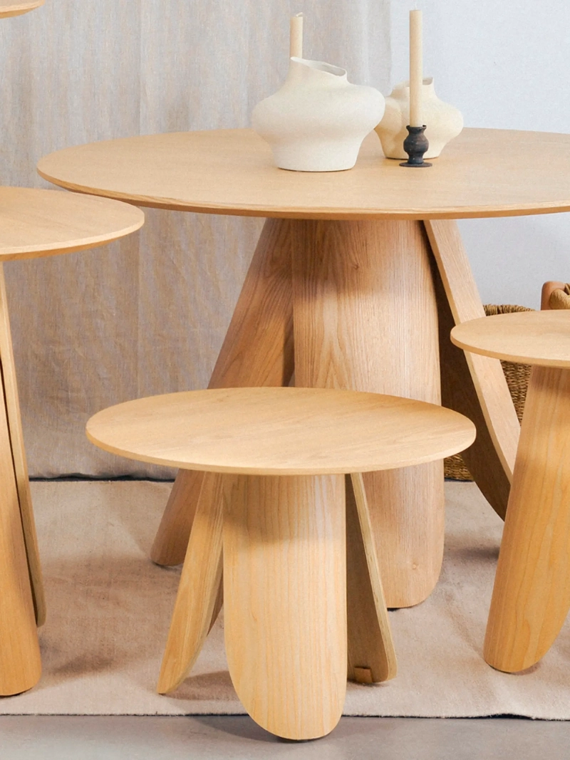 Nordic side table in ash wood (60cm) - Pluto NEST DREAM - 1