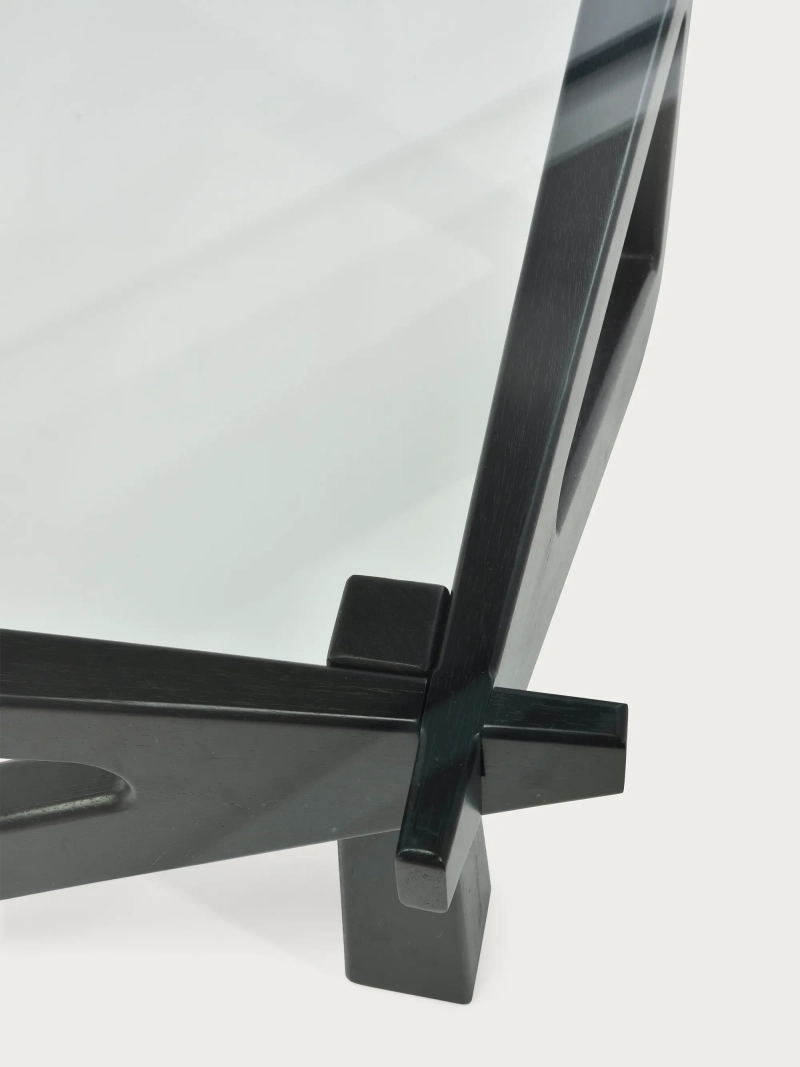 Tavolino con piano in vetro e base in legno (126x90cm) - Nodda NEST DREAM - 3