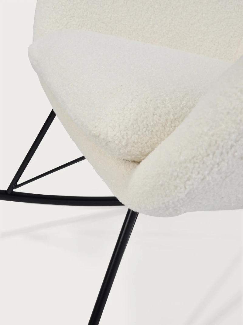 Rockerkarosszék bouclé szövetből - Nest NEST DREAM - 3